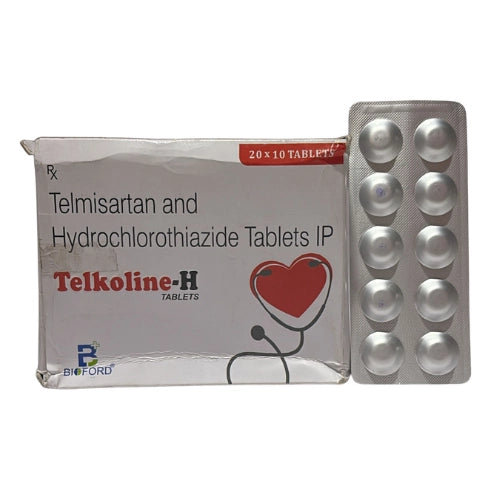 Telmisartan 40mg  and Hydrochlorothiazide 12.5mg> Strips Medicine