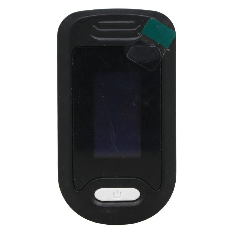 AccuSure fingertip pulse oximeter key features – color OLED display, low consumption environmental protection, auto power off (8 seconds), one-button measurement, backlit screen, six display modes, powered by 2 AAA batteries, and Blood Perfusion Index (PI) as low as 0.2%.