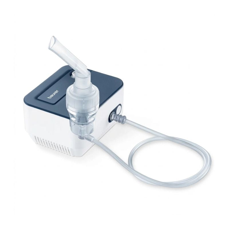 Beurer IH17 compressor nebuliser machine only – compact and portable main unit with compressed air technology, copper winding motor, and 3-year warranty for powerful and reliable respiratory therapy.