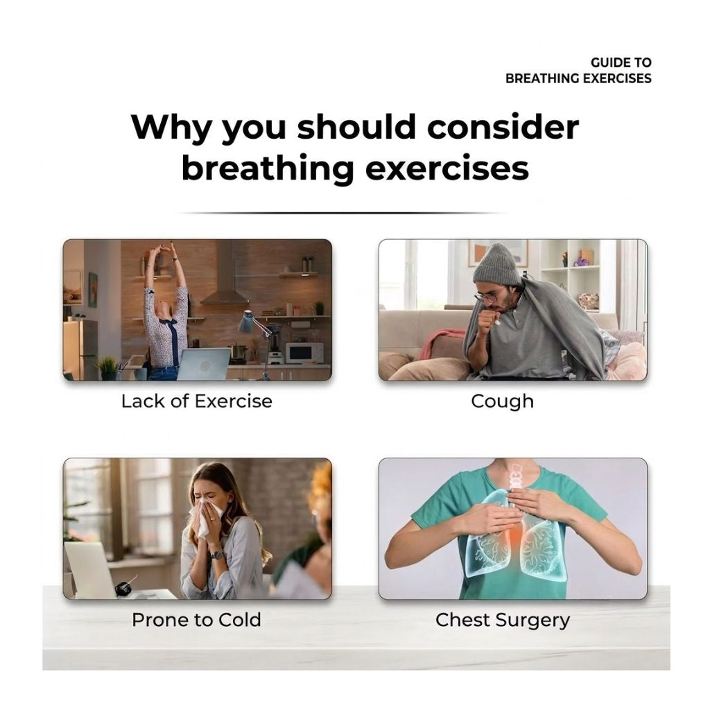 Dr Crown 3 Ball Spirometer for home use to improve lung function and respiratory fitness