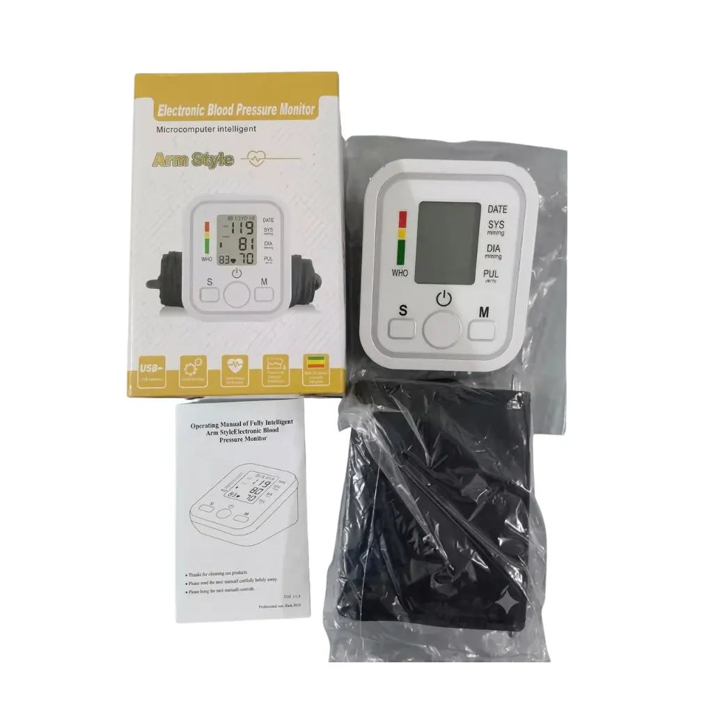  jZiki electronic blood pressure monitor operating manual and TÜV SÜD certified microcomputer intelligent arm style device for reliable and accurate home BP measurements.